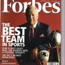 FORBES MAGAZINE 09/19/2005 The Best Team in Sports issue