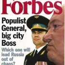 FORBES MAGAZINE 11/16/1998 Populist General, Big City Boss issue