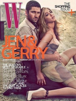 W Magazine-Jennifer Aniston & Gerald Butler Cover 04/2010