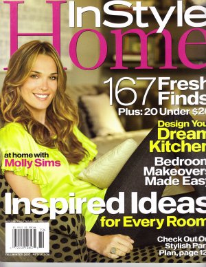 Home In Style Magazine "Molly Sims Cover" 12/2007 issue