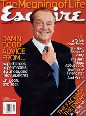 Esquire Magazine-Jack Nicholson cover 01/2004 issue