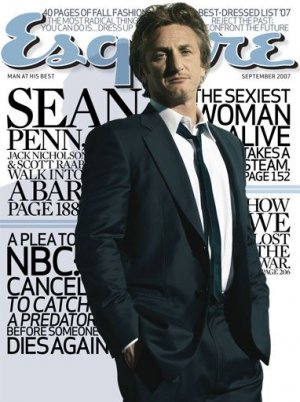 Esquire Magazine-Sean Penn cover 09/2007 issue