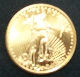 1/4 oz. $10 2009 AMERICAN EAGLE GOLD COIN UNCIRCULATED