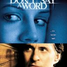 Don't Say a Word DvD starring Michael Douglas
