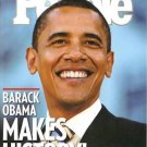 People Magazine 11/17/2008 Barack Obama MAKES HISTORY!