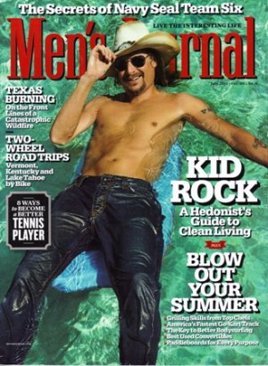 Men's Journal Magazine-Kid Rock Cover 07/2011 issue