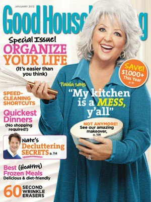 GOOD HOUSEKEEPING "PAULA DEEN" cover 01/2012 NEW