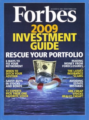 FORBES MAGAZINE 12/8/08 "2009 Investment Guide" issue