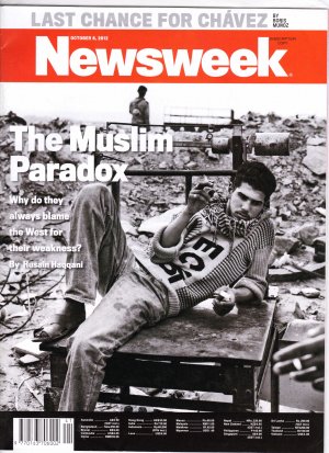 Newsweek Magazine "The Muslim Paradox" Cover 10/8/2012