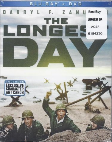The Longest Day(Blu-ray/DvD, 2-Disc Set) John Wayne, Robert Mitchum