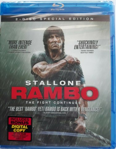 Rambo (Blu-ray, 2-Disc Set, Special Edition)  Sylvester Stallone Brand New