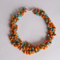 Orange and Blue Turquoise Necklace