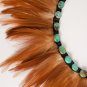 Feather Necklace with Turquoise Detail