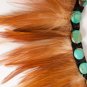 Feather Necklace with Turquoise Detail