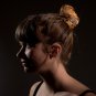 Black and Brown Feather Bun Wrap