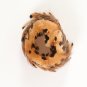 Black and Brown Feather Bun Wrap