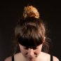 Black and Brown Feather Bun Wrap