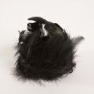 Black Feather Bun Wrap