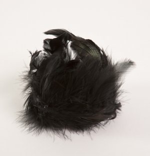 Black Feather Bun Wrap