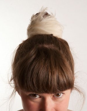White Feather Bun Wrap