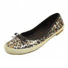 Leopard Casual Ballet Flat Slip-On Shoes Size