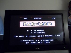 Pac-Man  Nintendo/NES Gray Cart Only CLEANED EUC