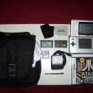Nintendo DS Silver Original 4 Games Charger Case WORKS