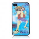 Luffy Crystal Leather TPU iPhone 4 Open-face Case