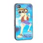Luffy Crystal Leather TPU iPhone 4 Open-face Case