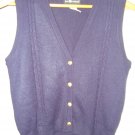 Navy Button-down Sweater Vest