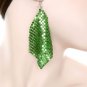 Lucky Green chainmail Earrings