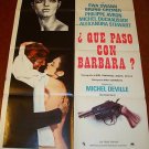 EWA SWANN BYE BYE BARBARA ORIG MOVIE POSTER Sexy! HOT!