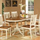 7-PC Plainfield Dining Room Table Set + 6 Chairs - Size: 42"x78" in Butter milk. SKU: PL7-WHI
