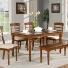 Vintage 6PC Rectangular Dinette Dining Set in Espresso-Table Size 36"x60"- SKU: VT6-ESP