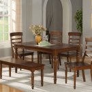 Vintage 7-PC Rectangular Dinette Dining Set in Mahogany-Table Size 36"x60"- SKU: VT7-MAH