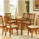 Picasso 5-PC Rectangular Dinette Dining Table Set-32"x 60" with 12"extension leaf.  SKU: PS5-SBR