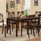 Cabos 5-PC Rectangular Dinette Dining Set in Cappuccino -Table Size 36"x60".   SKU:  CB5-CAP-S