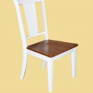 Set of 2 Canton  chairs dining room chairs-  BUTTERMILK & CHEERY  finish.