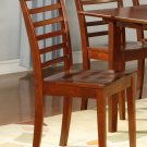 Set of 2 Picasso ladder back chairs dining room chairs in Mahognay finish.