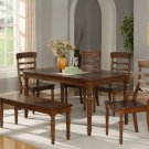Vintage 8-PC Rectangular Dinette Dining Set in dark oak-Table Size 36"x60"- SKU: VT8-ESP