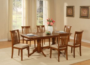 5-PC Naport Rectangular Dining Table Set- 40&acirc;��X76&acirc;��-with 17" extension leaf.SKU: NAP5-SBR