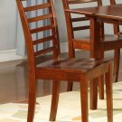 Set of 4 Picasso ladder back chairs dining room chairs in Mahognay finish.