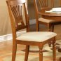 7-PC Dover Oval Dining Single Pedestal Table and 6 chairs in Saddle Brown.   SKU: DV7-SBR-W