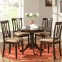 Antique Table 36" Round, Finish in cappuccino Color, SKU:ANT-CAP-T