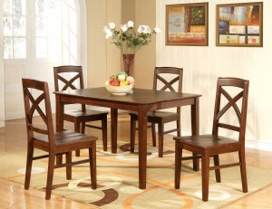 Lisbon  Rectangular Dinette Kitchen Table -Size 36"x 48".  In Espresso Color.  SKU: LB-T-ESP