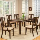 Canton dining table set-40"x78"with 18" extension leaf. Espresso color. SKU: CA-T-ESP