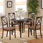 Contemporary Round Dinette  42" Table  Set in Cappuccino.   SKU: BT-CAP-C