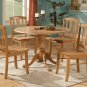 Dublin dinette kitchen  42” diameter round table in Oak Finish. No chairs included   SKU: DT-OAK
