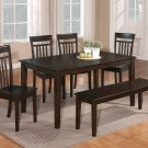 DINING DINETTE 36"X60" RECTANGULAR TABLE IN CAPPUCCINO- NO CHAIR INCLUDED-SKU EWCDT-CAP