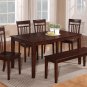 DINING DINETTE RECTANGULAR 36"X60" TABLE IN MAHOGANY - NO CHAIR INCLUDED-SKU EWCDT-MAH
